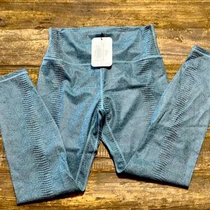 Brand new ZYIA Everglades light teal supreme Hi Rise leggings 7/8 size 12